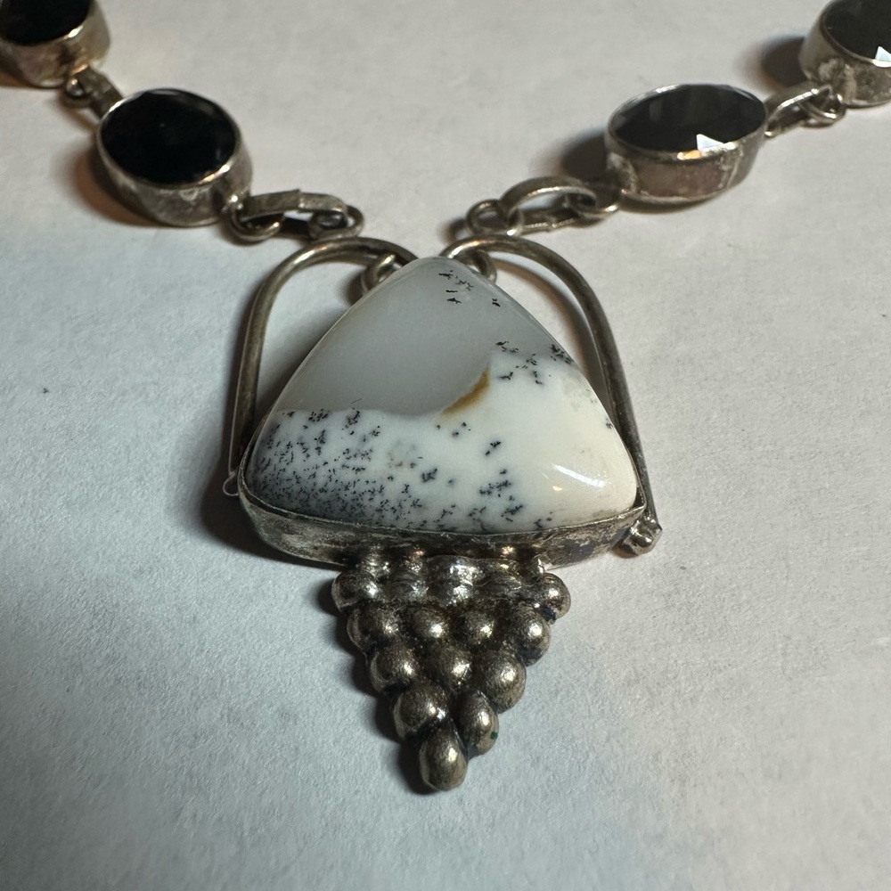 Dendritic Opal Pendant Necklace